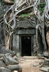 Tempelanlage Ta Prohm in Kambodscha - Hier wurde ein Teil des Filmes "Tomb Raider" gedreht